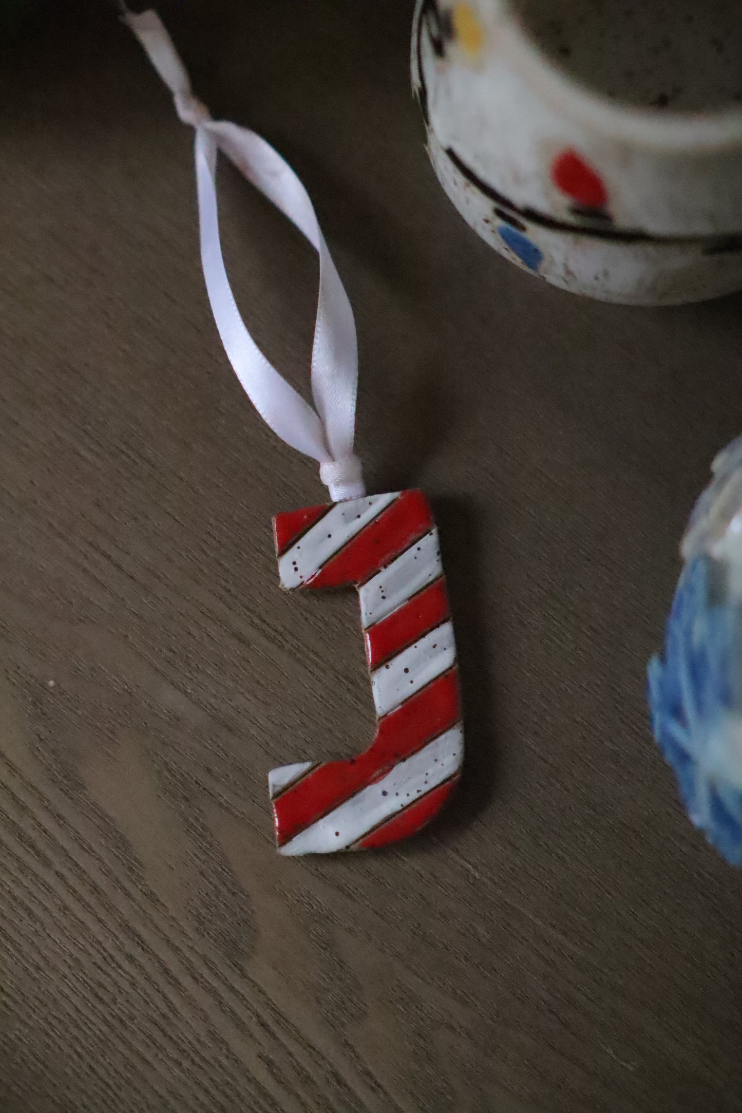 Candy Cane Letter Ornaments