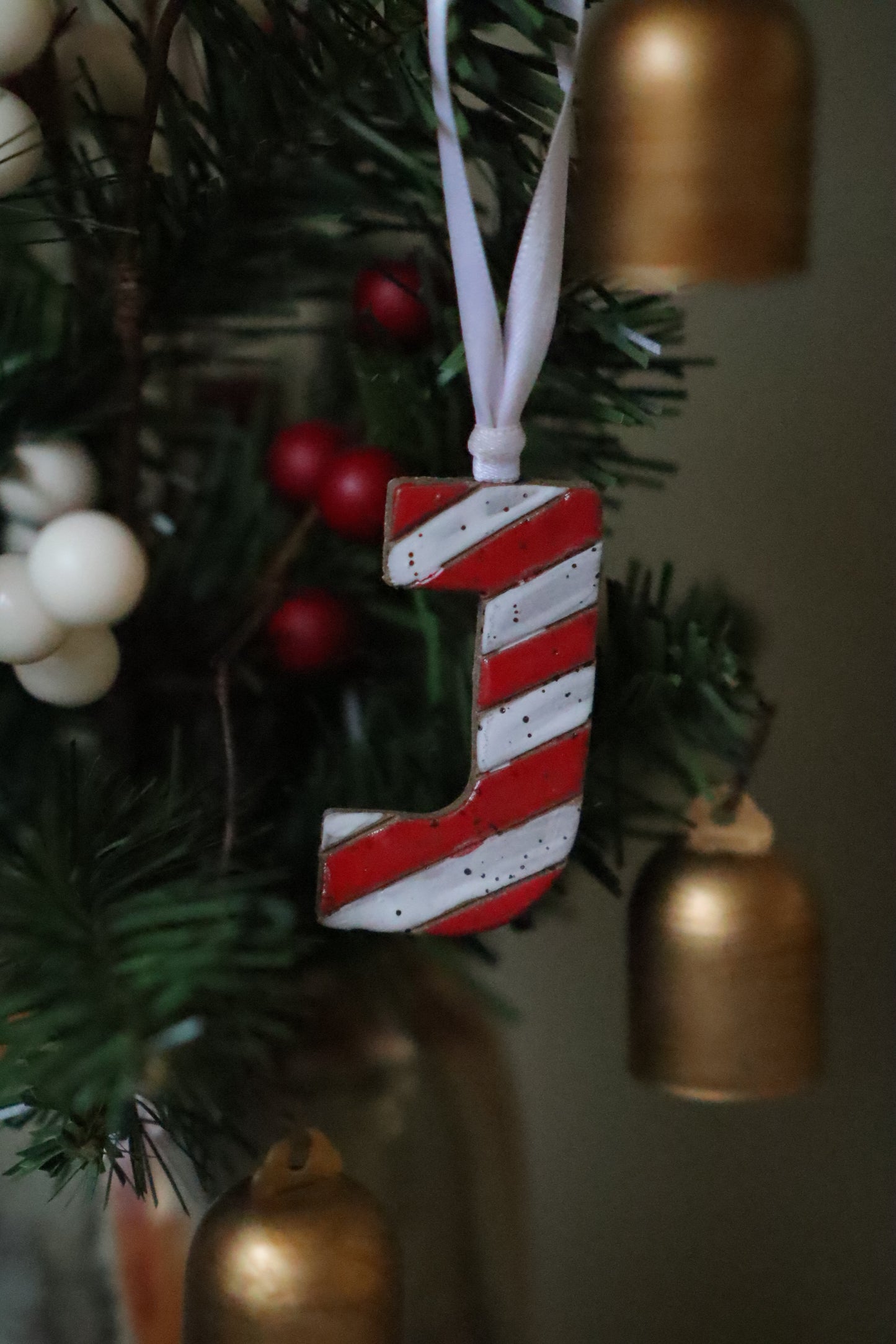 Candy Cane Letter Ornaments