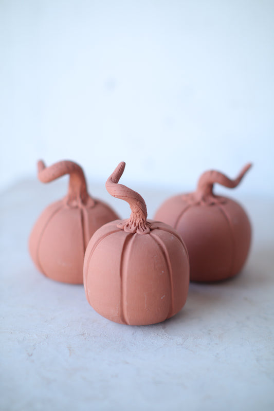 Terracotta Mini Pumpkin