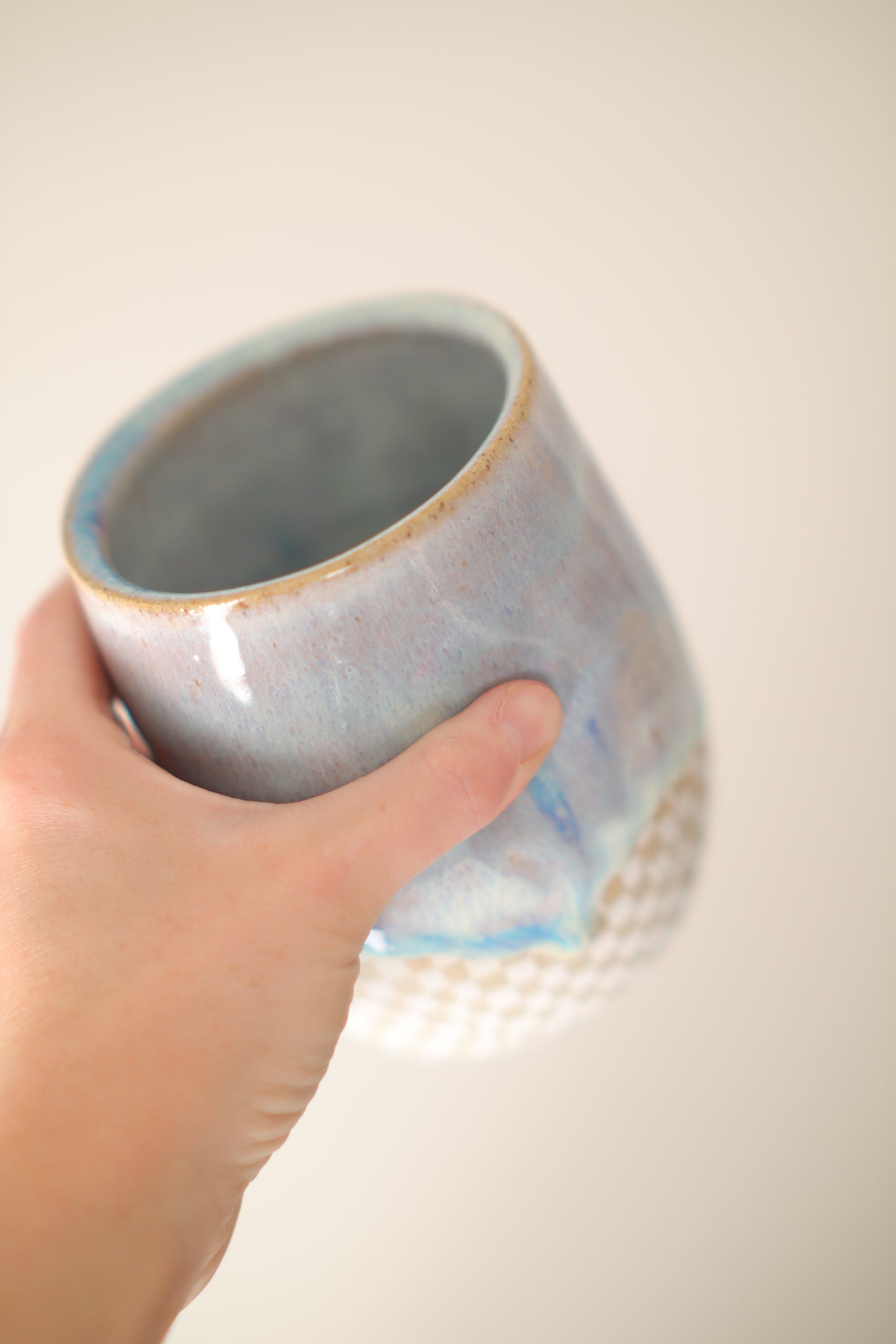 Cloudless Checker Wine Tumbler